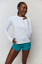 Foudy 2.0 Women's Long Sleeve Athletic Top White