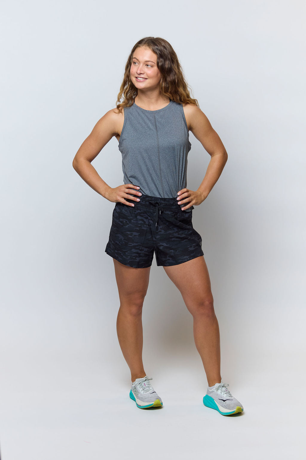 Boxy Crop Tank Dark Grey