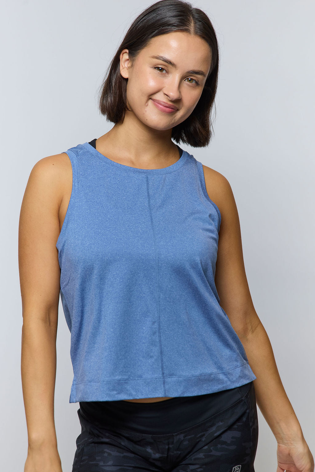 Boxy Crop Tank Coastal