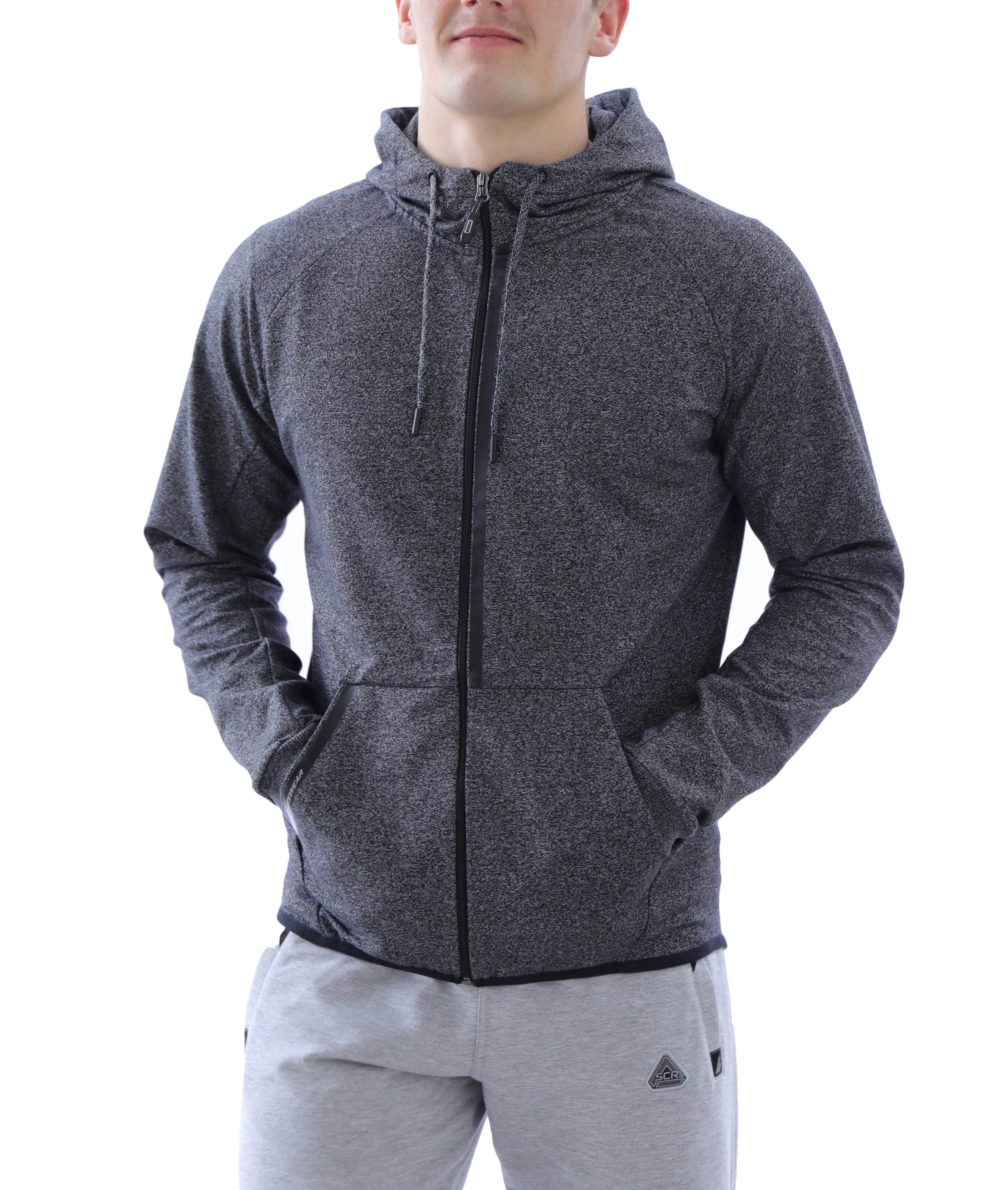 All-Day Comfort Hooded Sweatshirt Slim Fit Heather Grey
