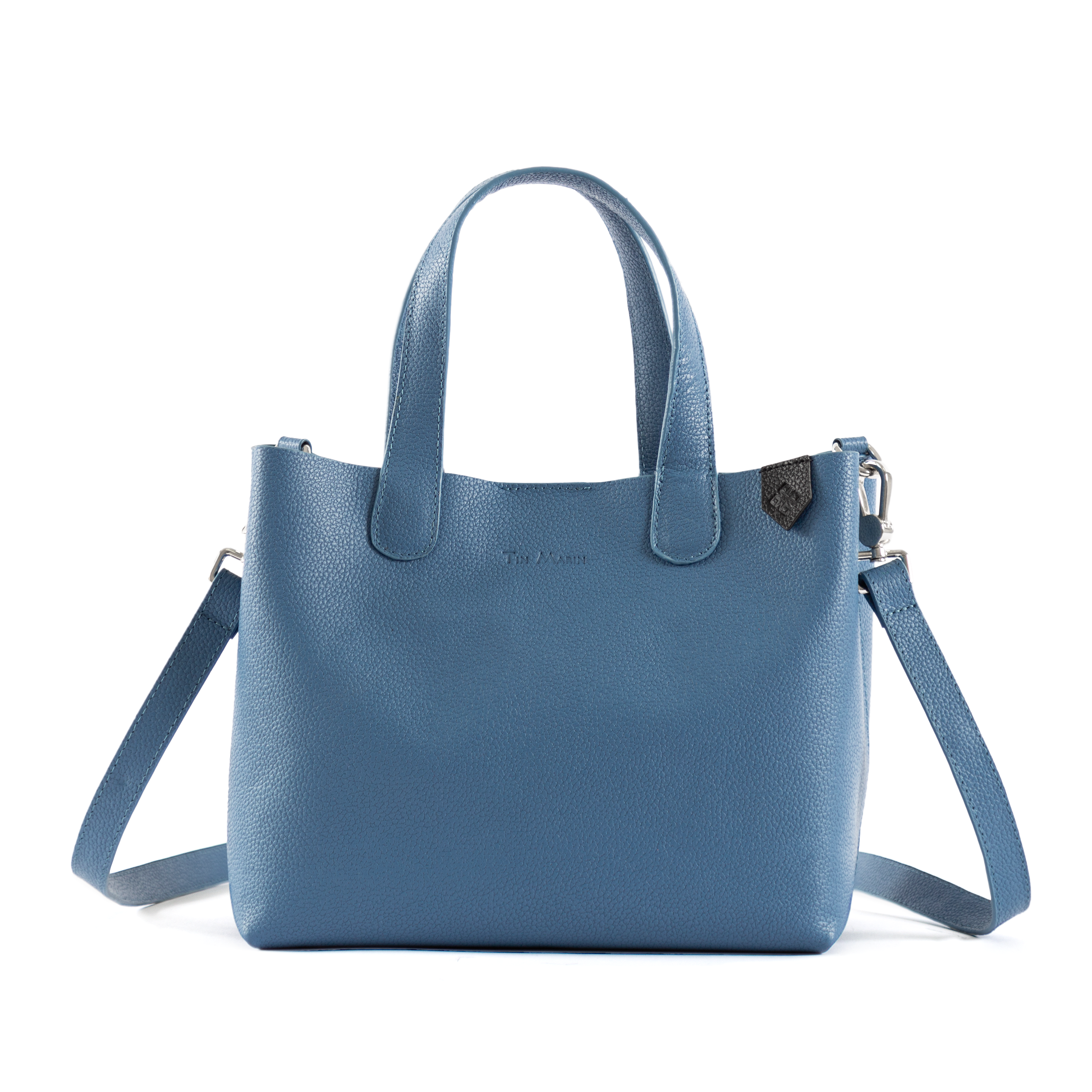 Emma Leather Crossbody stone blue