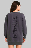 Yerevan Oversized Sweatshirt Dress - Vintage Gray