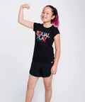 Equal Play Girls' Black T Shirt Black