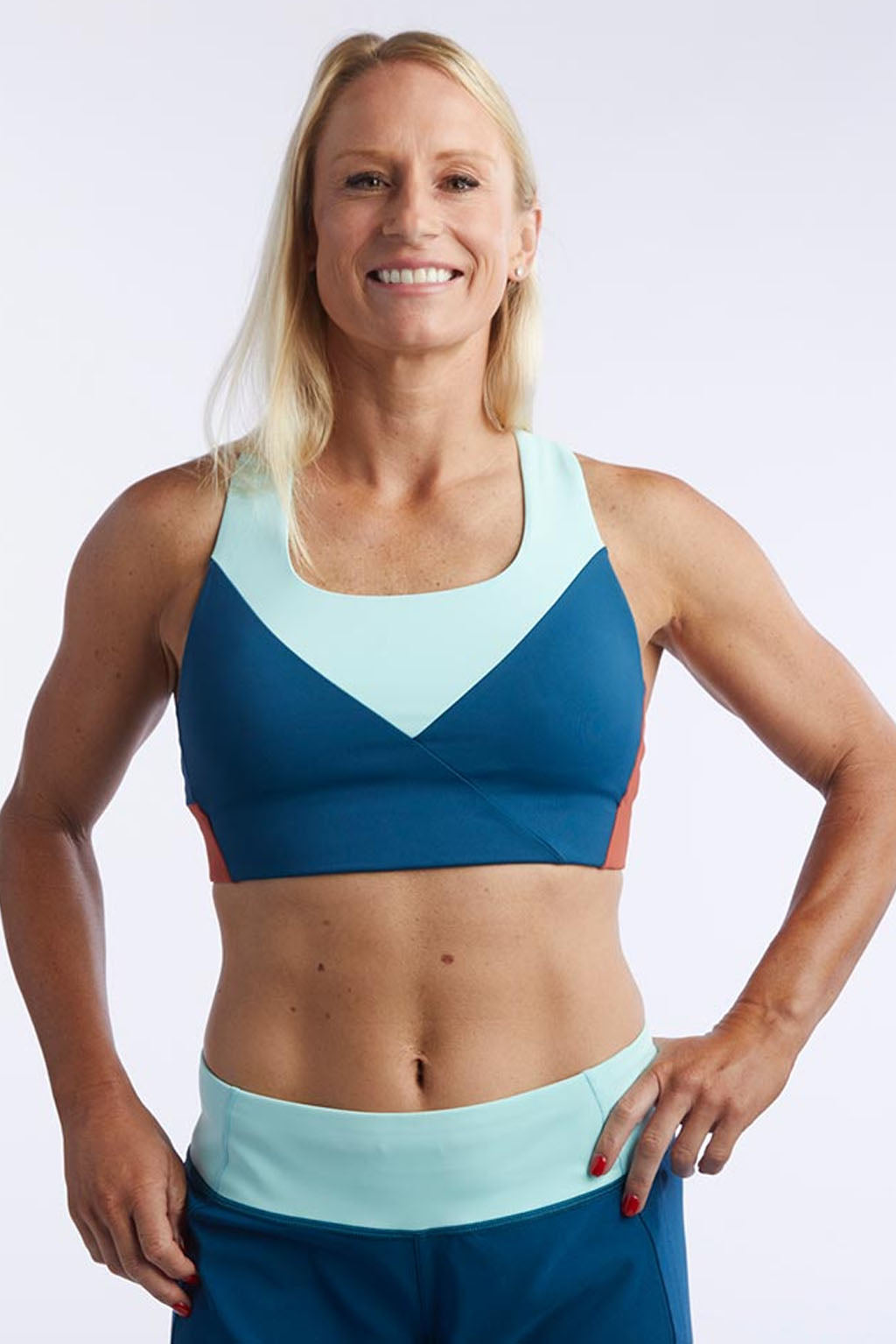 Pionxr Bra Top Teal Cinnabar Aruba