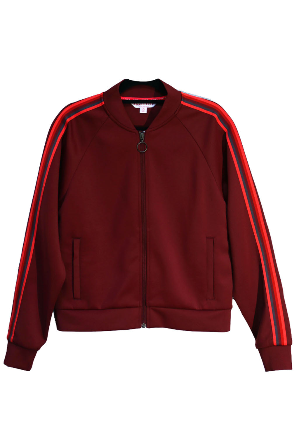 Powerstripe LS Track Jacket Merlot