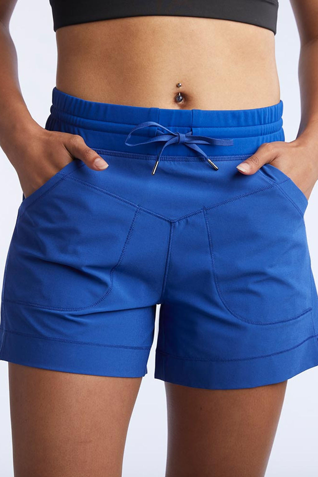 Triple V Womens Athletic Shorts Azure