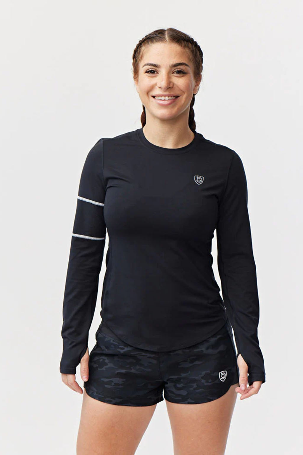 Foudy Women's Longsleeve Workout Top Black
