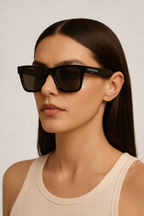 Bold Square Acetate Sunglasses