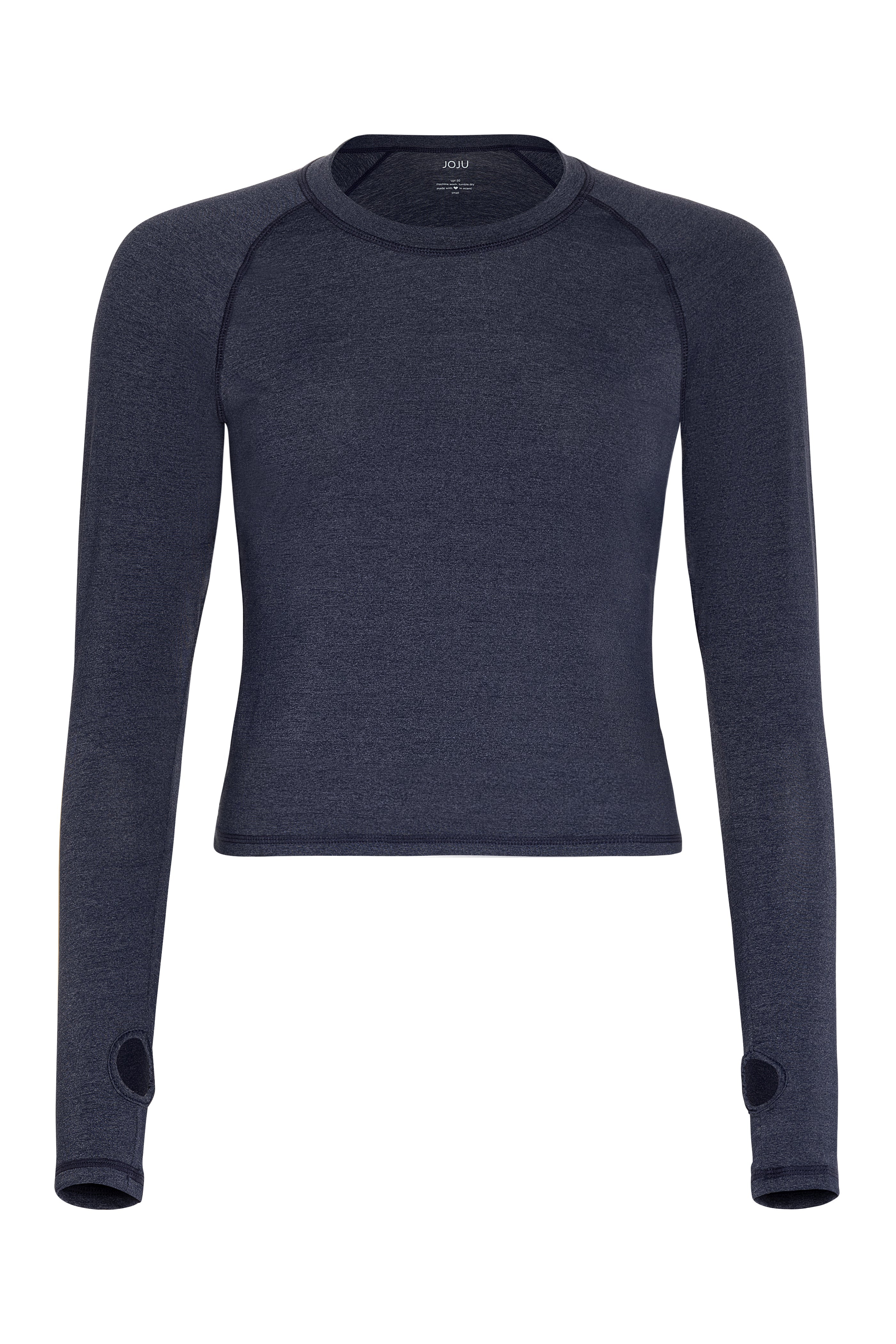 Laguna Waist Length Long-Sleeve Women's Sun Shirt navy blue