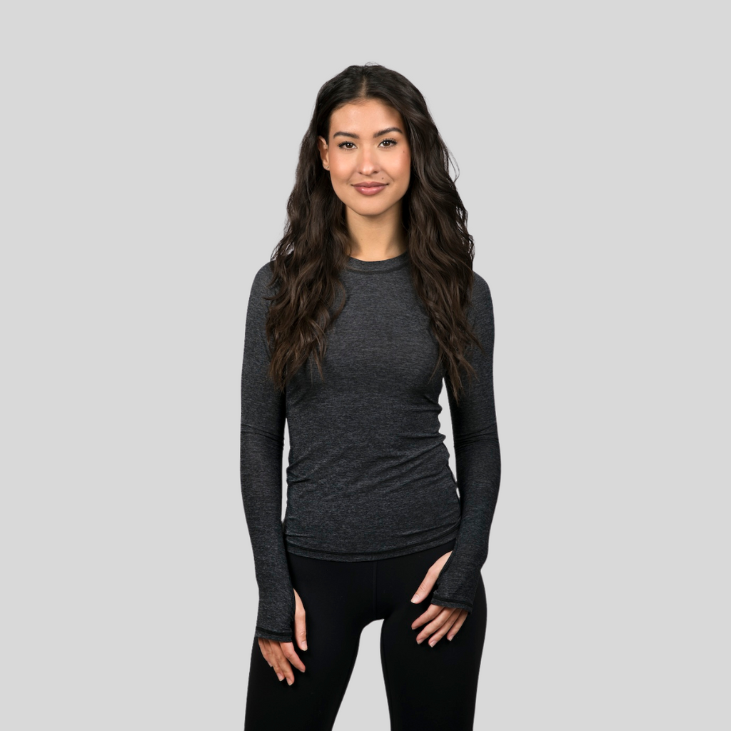 Laguna Long-Sleeve Women's Sun Shirt - Heathered heather gray