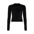 Laguna Waist Length Long-Sleeve Women's Sun Shirt black