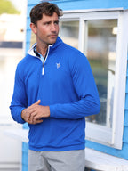 Long Beach Quarter Zip Ultra Soft Lightweight Royal