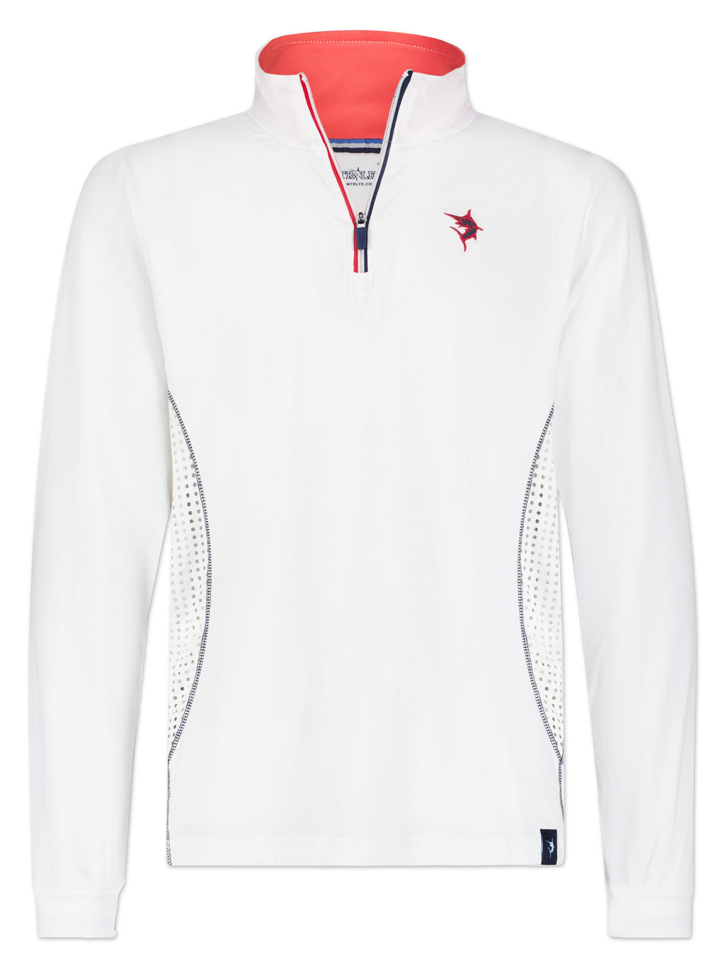 Monterey Performance Quarter Zip USA White