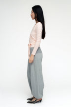 BALLERINA WRAP TOP IN POWDER PINK
