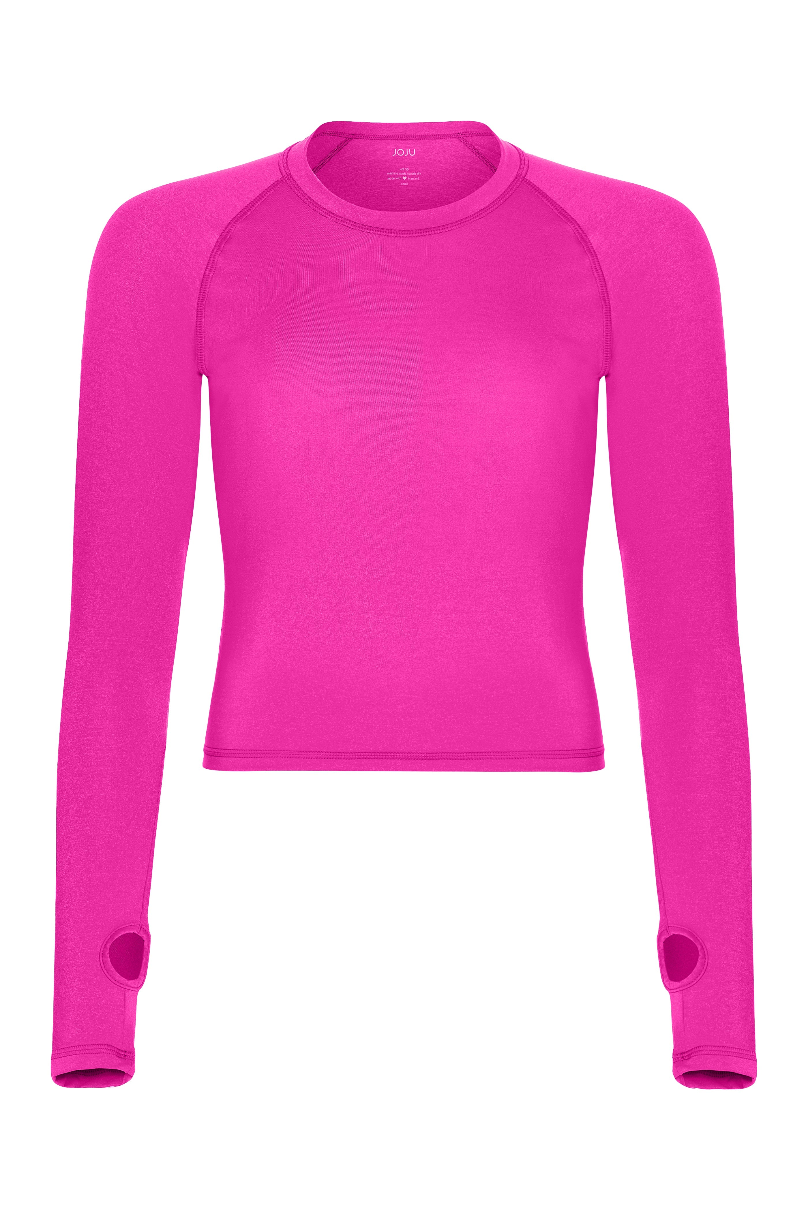 Laguna Waist Length Long-Sleeve Women's Sun Shirt hot pink