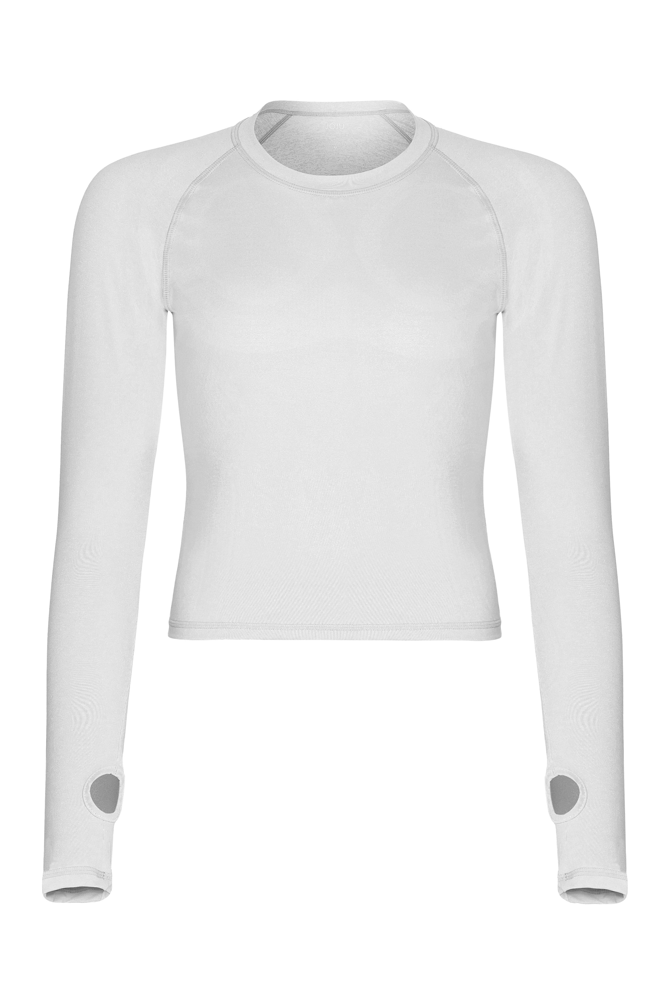 Laguna Waist Length Long-Sleeve Women's Sun Shirt white