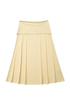FOLDOVER FLARED MAXI SKIRT IN BUTTER