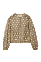 FABIO VOILE JACKET IN CREAM AND MOCHA