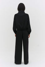 LEISEU TRACK JACKET IN BLACK