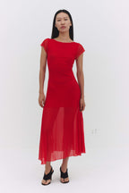 VALENTINA DRESS IN RED