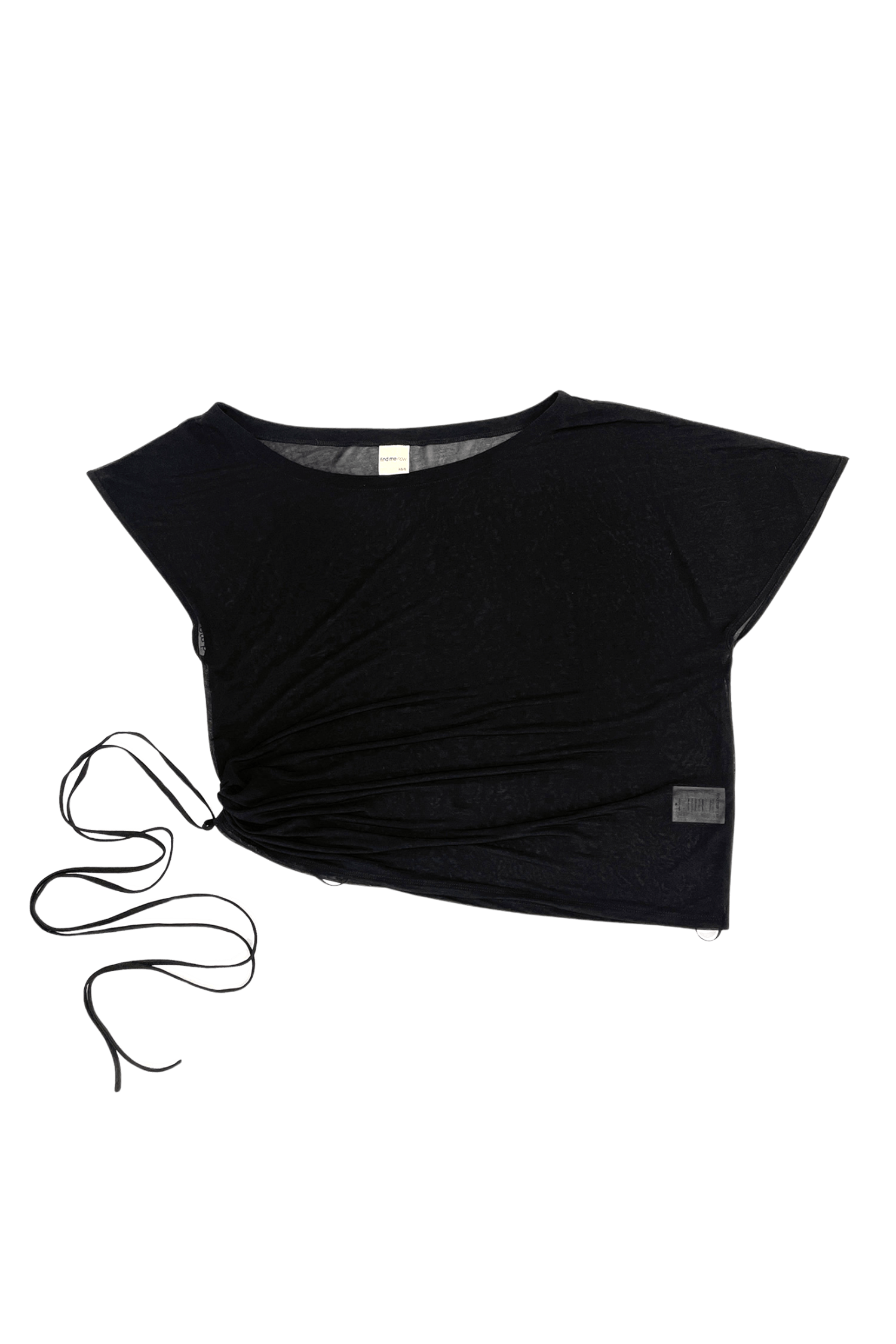 BRISA TOP IN BLACK BLACK