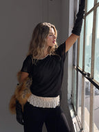BRISA TOP IN BLACK