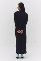 NARAE LONG SLEEVE TOP IN NAVY