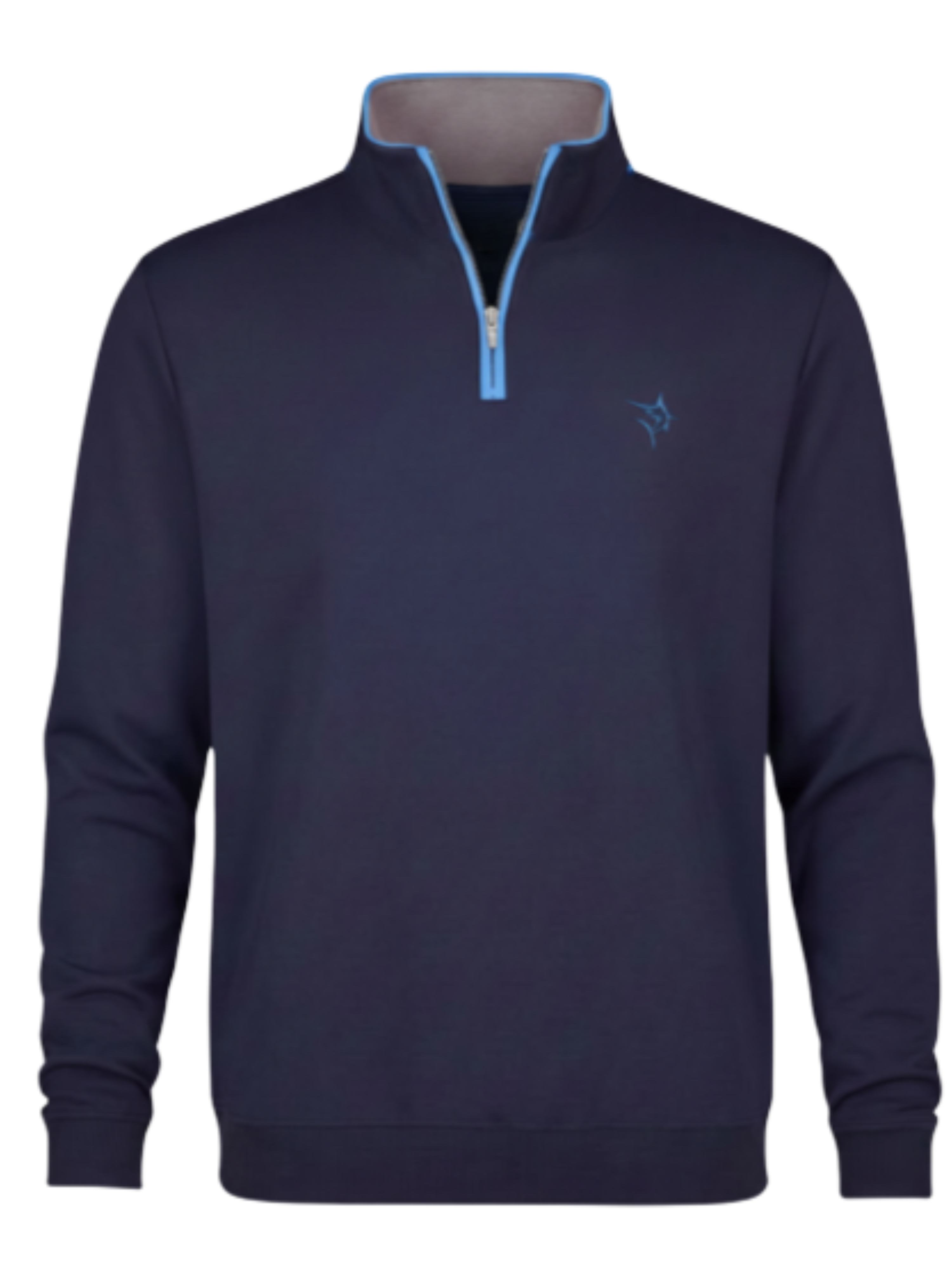 Turnberry Quarter Zip Smooth Knit MD Navy