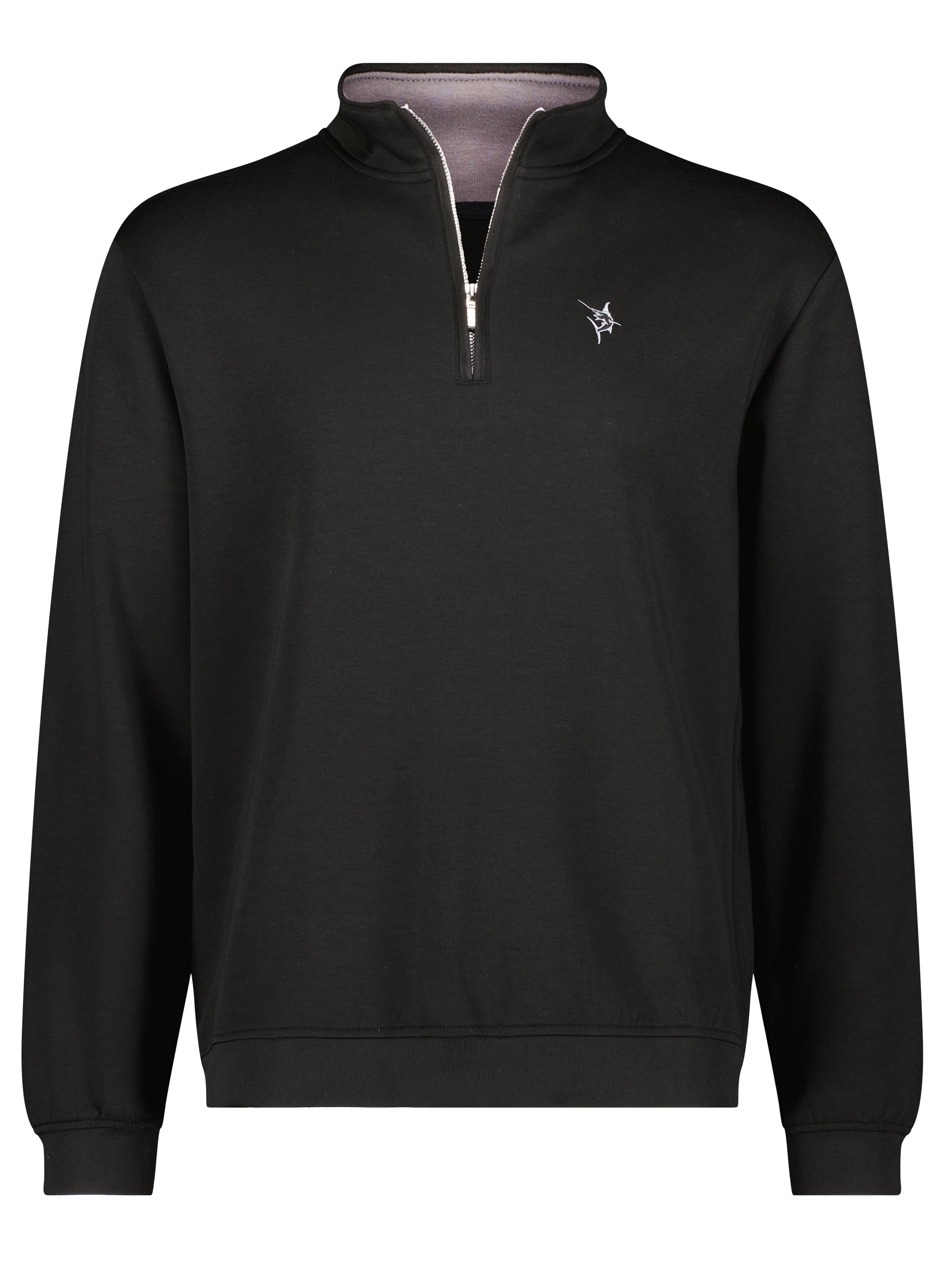 Turnberry Quarter Zip Smooth Knit MD Black