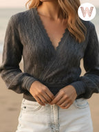 Chloe Wrap - Charcoal