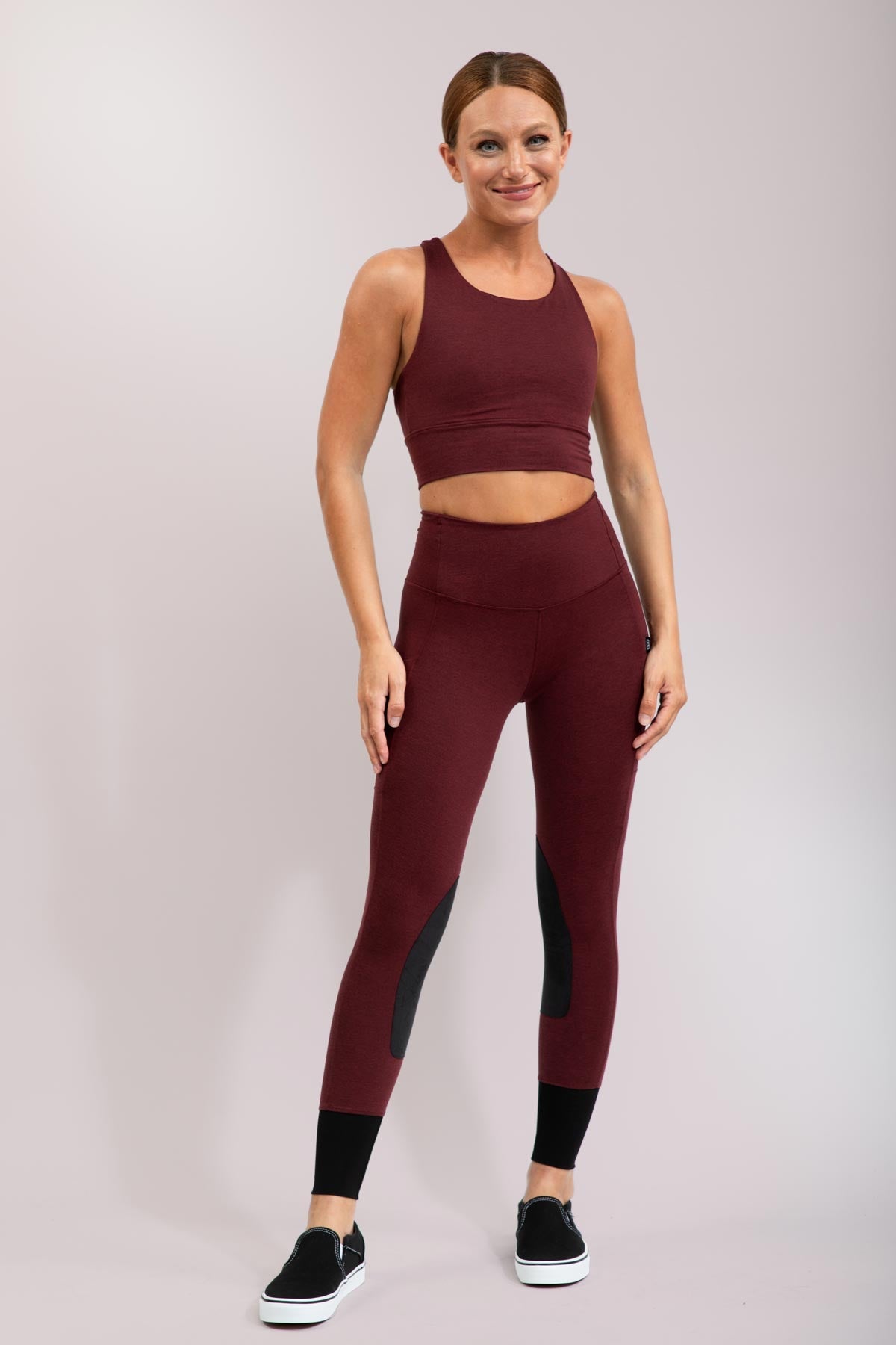 BTR Active Riding Tights Maroon