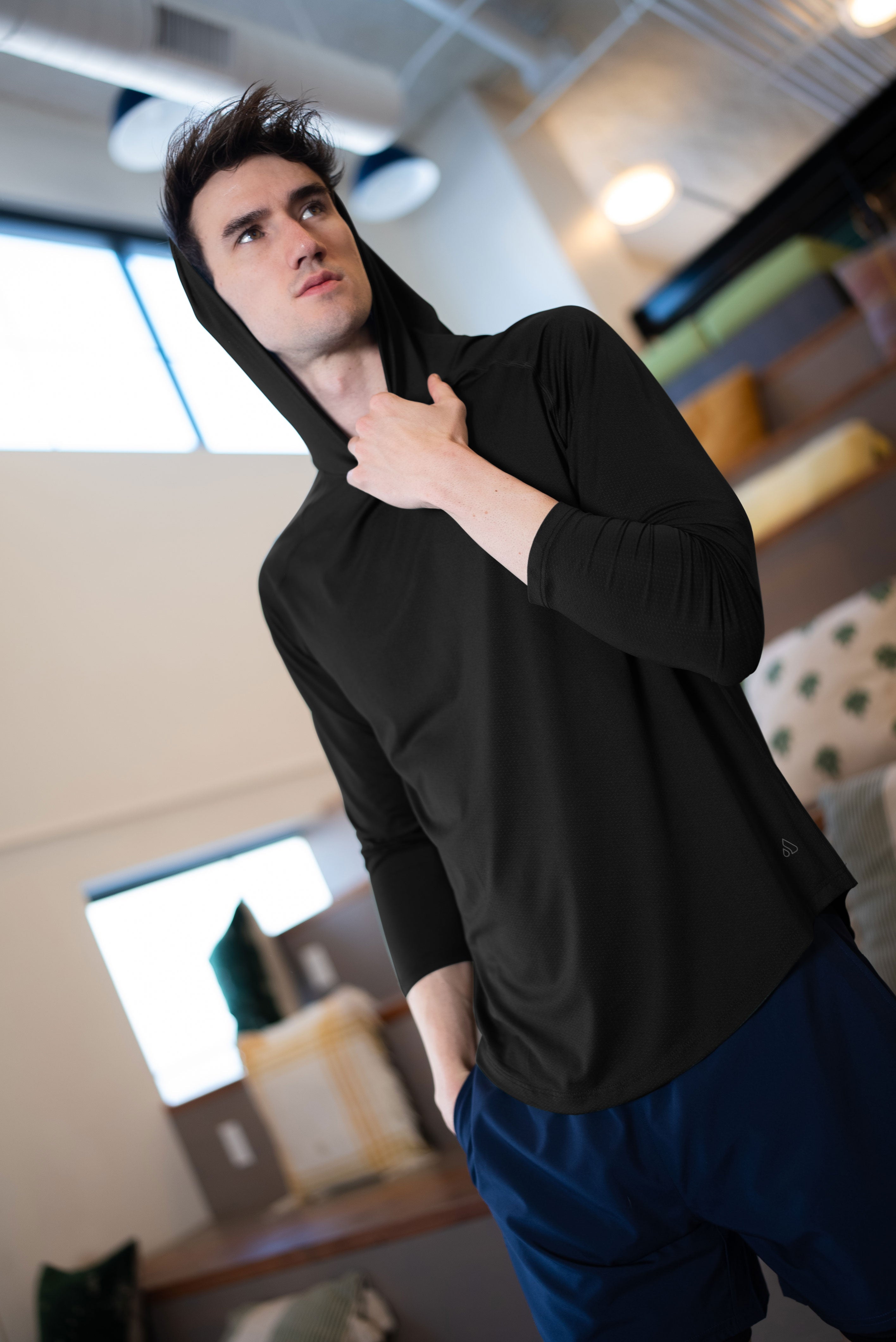 brilliant V2 hooded long sleeve Black