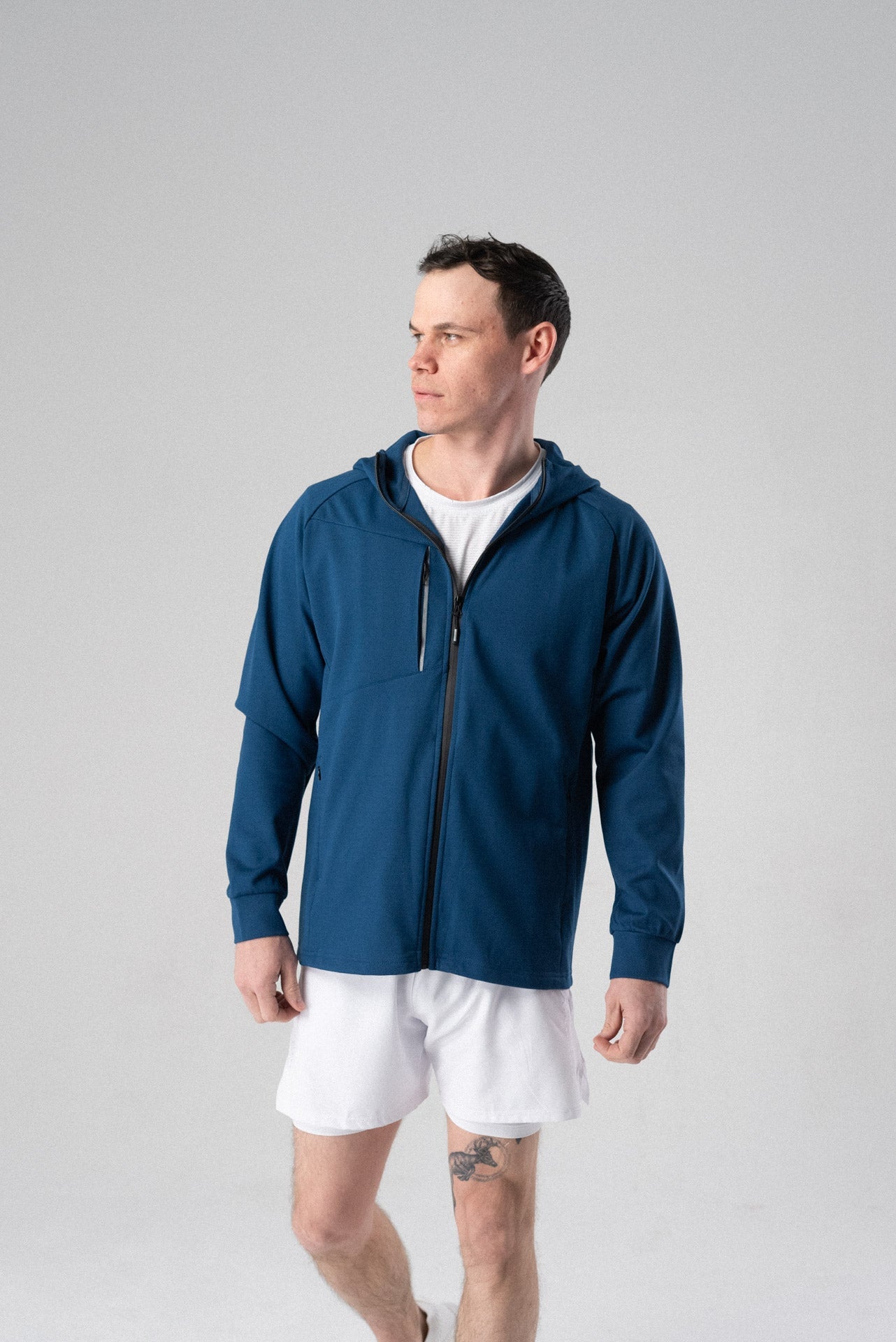 fierce hooded jacket Cobalt Blue