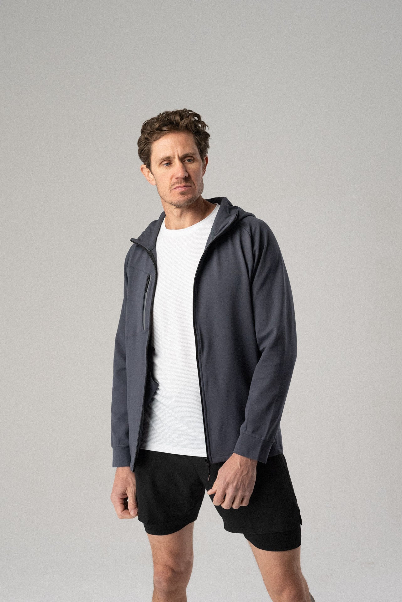 fierce hooded jacket Dark Grey