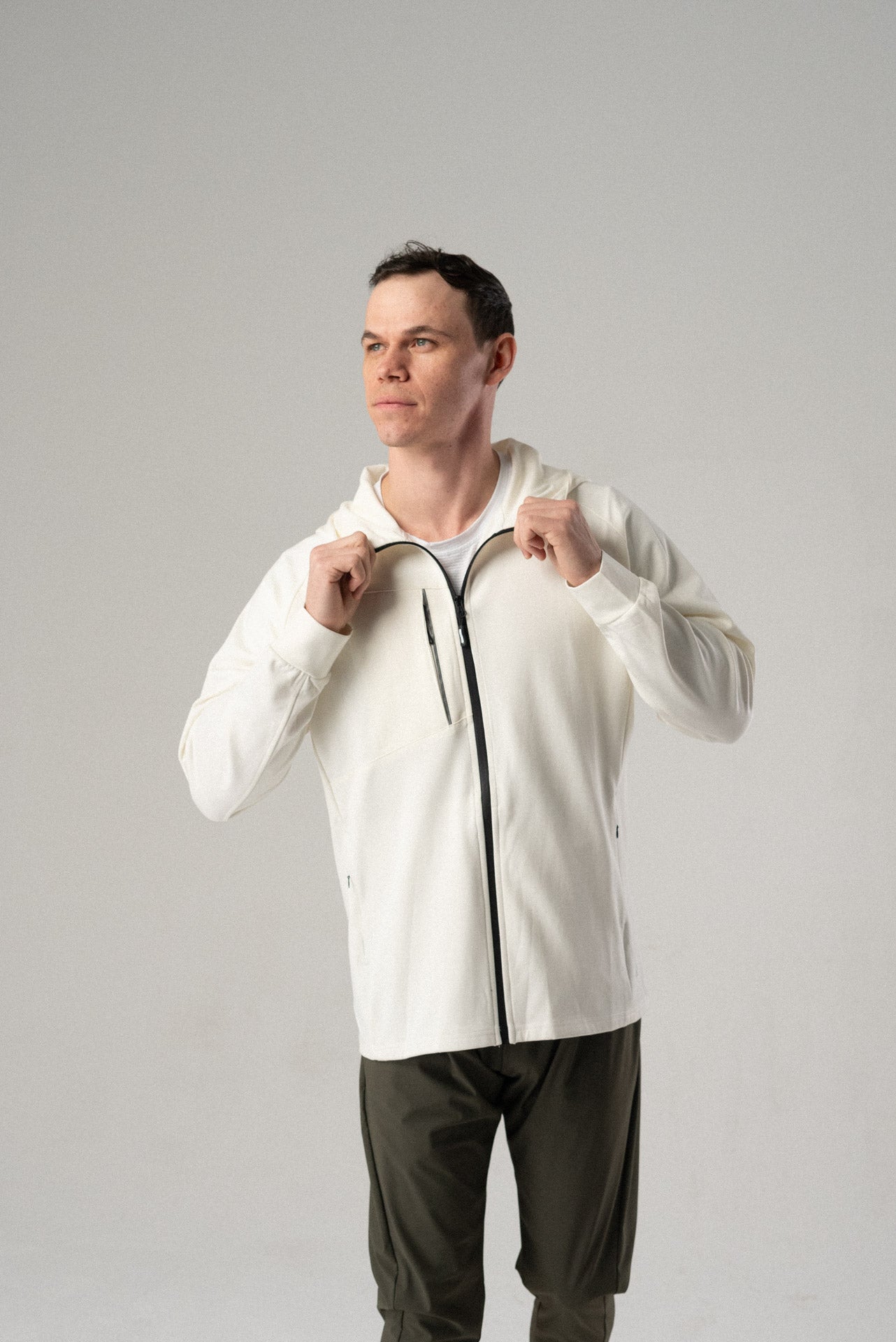 fierce hooded jacket White