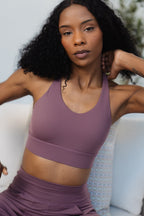 GRAVITY adventurous V2 sports bra Dark Mauve