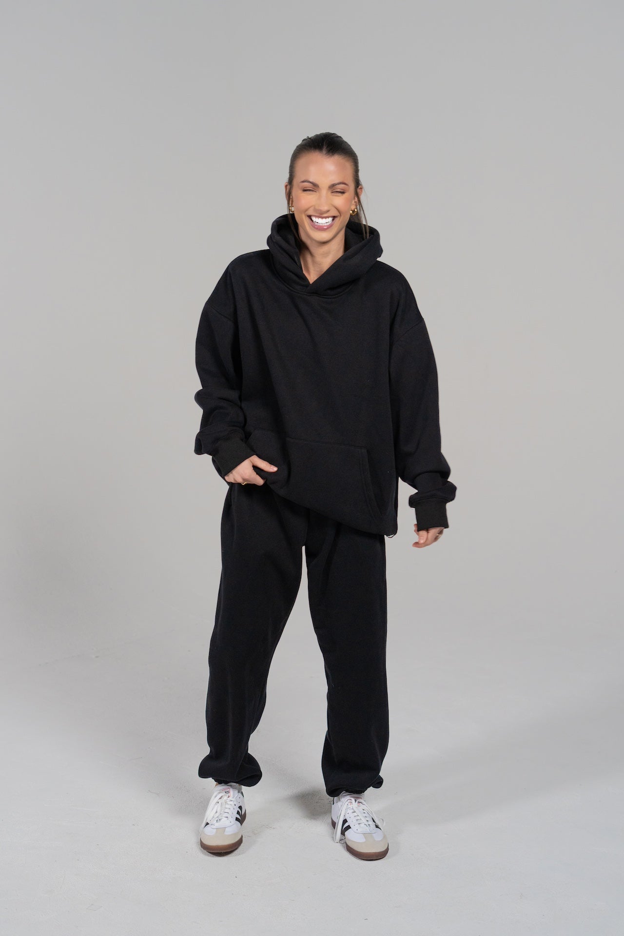 impactful hoodie Black