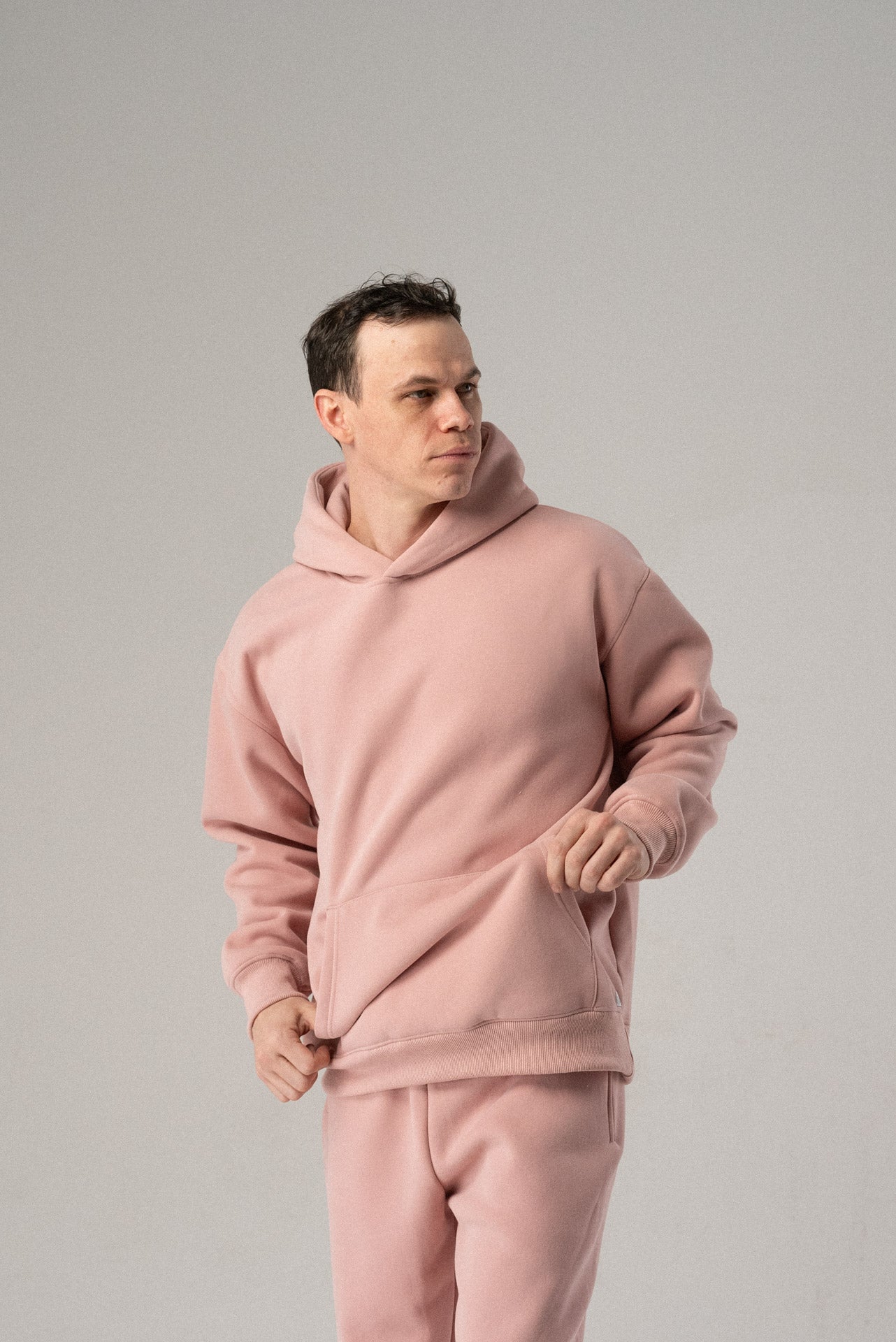impactful hoodie Light Pink
