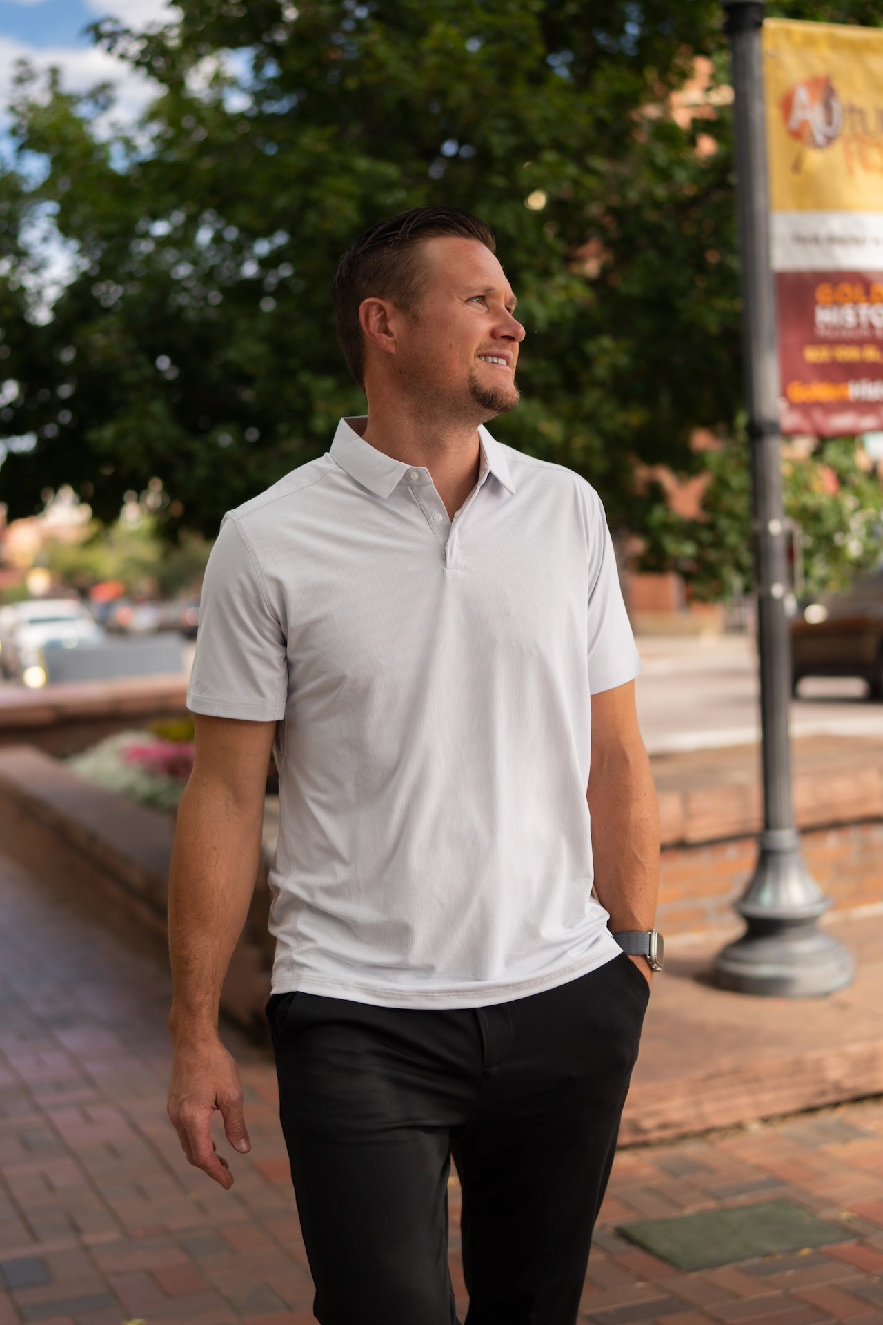 momentum polo Whisper Grey