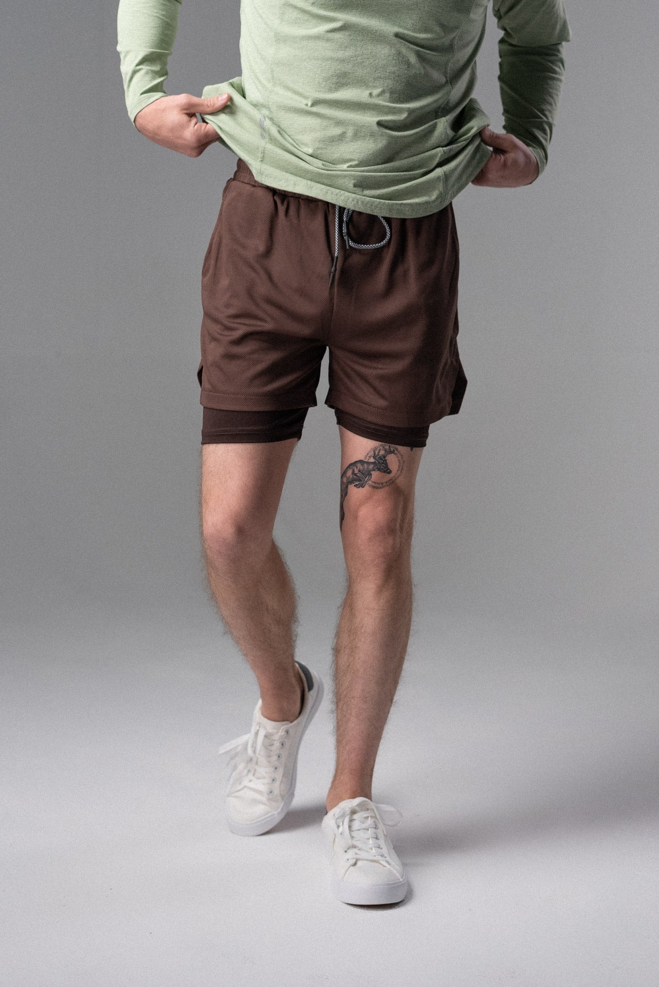 powerful shorts Dark Brown