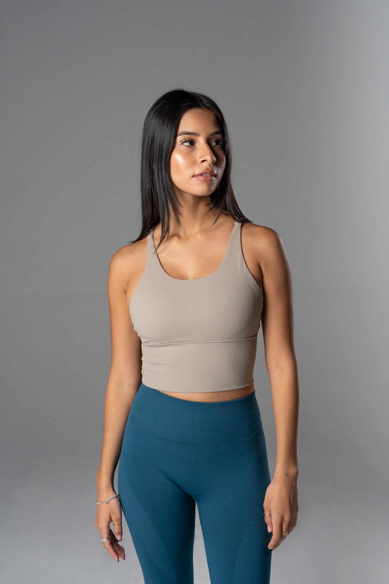 rebellious crop bra Oatmeal