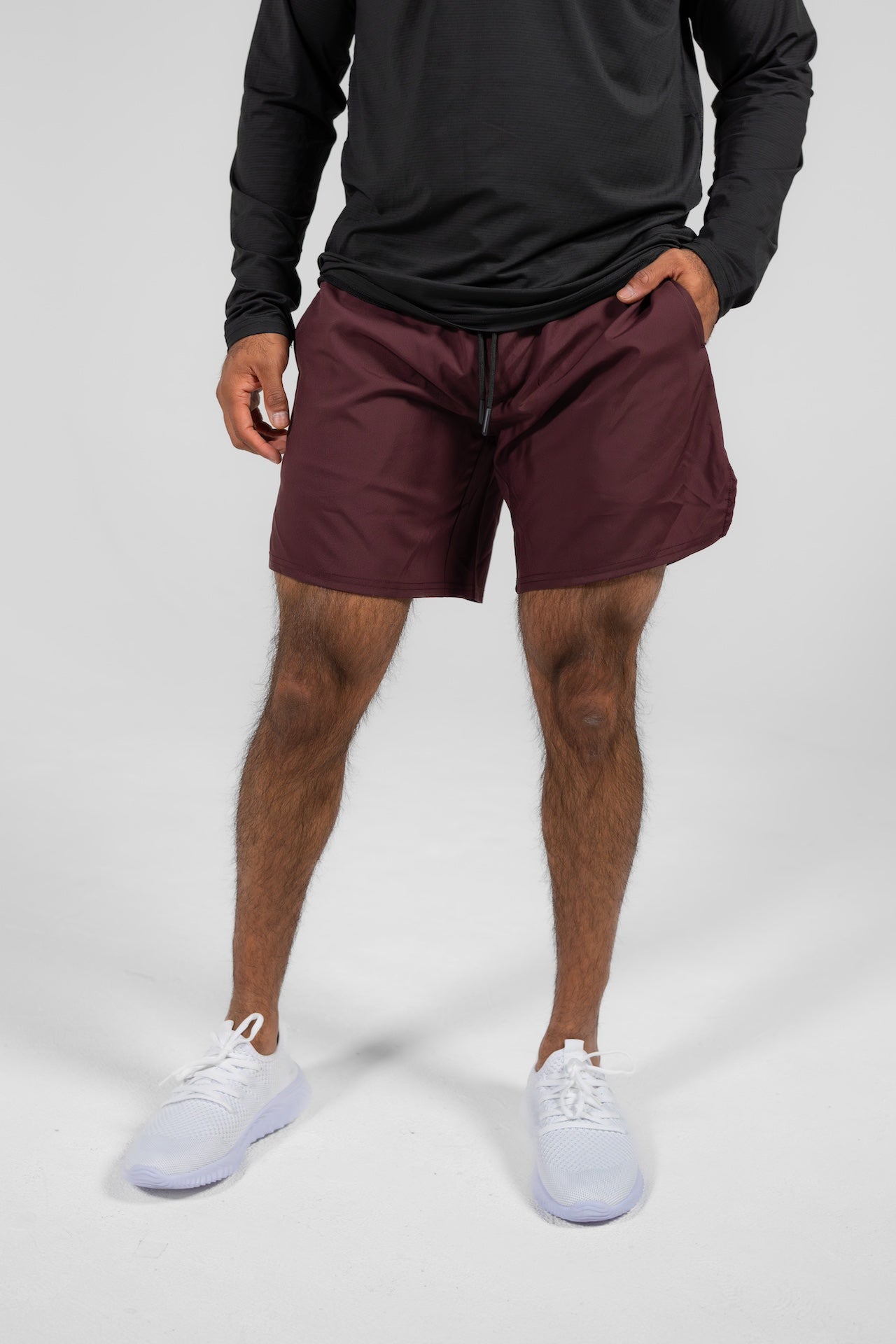 worthy linerless shorts Mahogany 7"