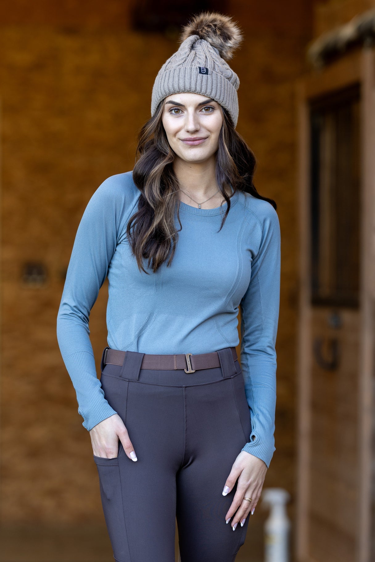 BTR Active Seamless Baselayer Slate Blue
