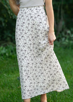 Braylyn Brown Floral Midi Skirt