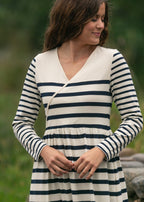 Celeste Striped Knit Maxi Dress