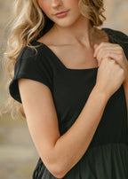Eleanor Black A-line Maxi Dress