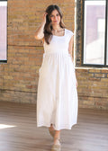Eleanor White A-line Maxi Dress 2XL