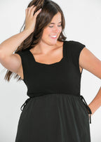 Eleanor Black A-line Maxi Dress
