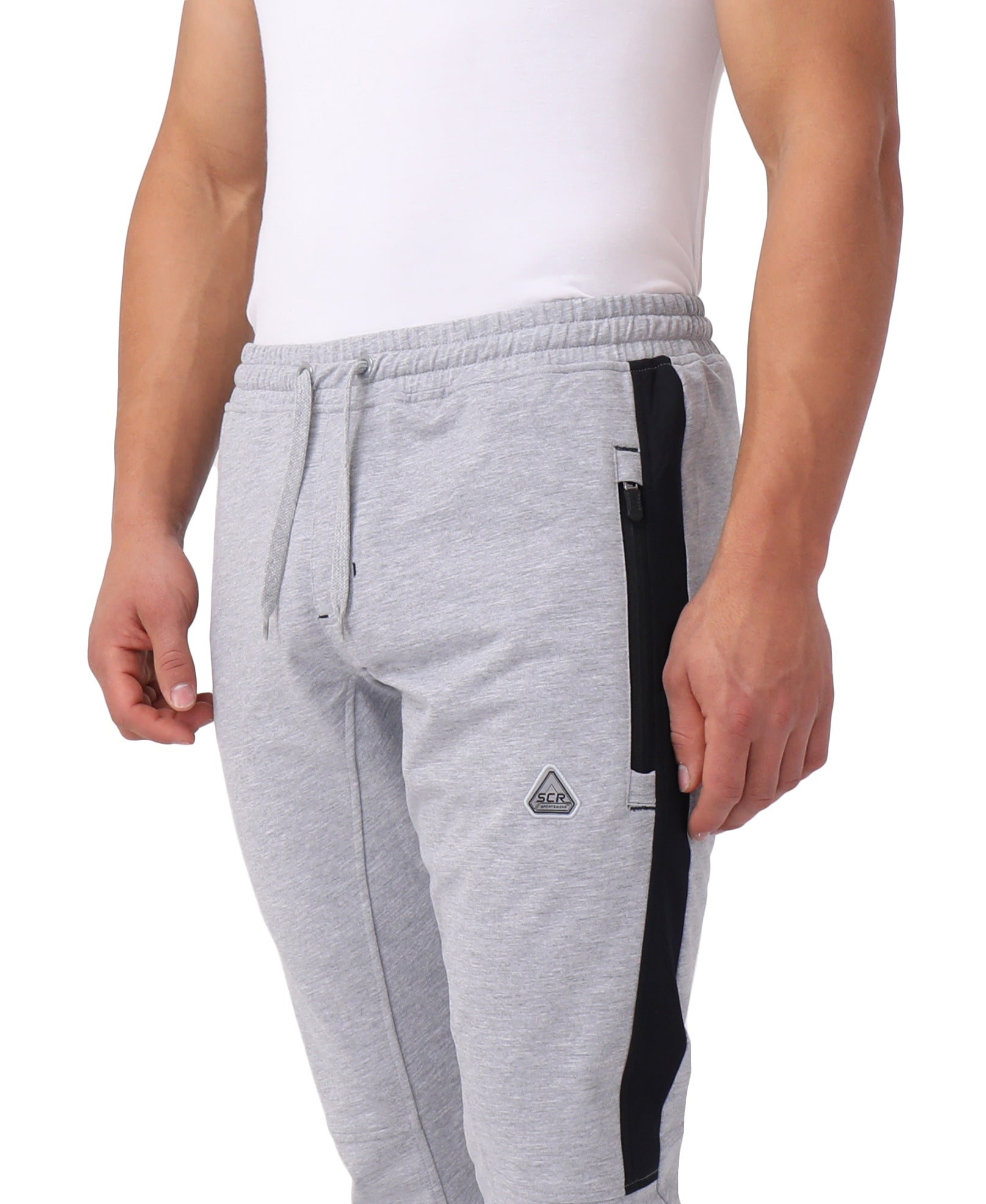 Infinite Flex Jogger - (Tall Fit) Light Grey Heather Black