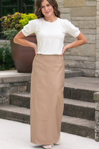 Hollis Long Maxi Skirt Tan